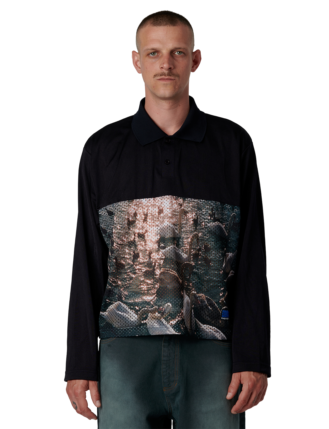 SWAN MESH LS POLO