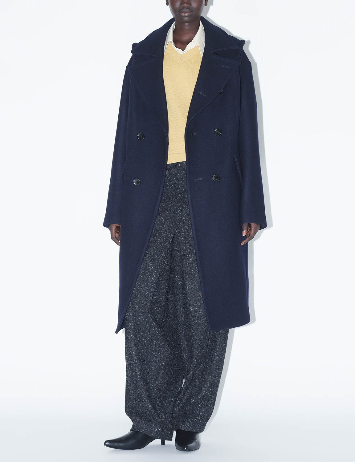 DOUBLE MELTON COAT