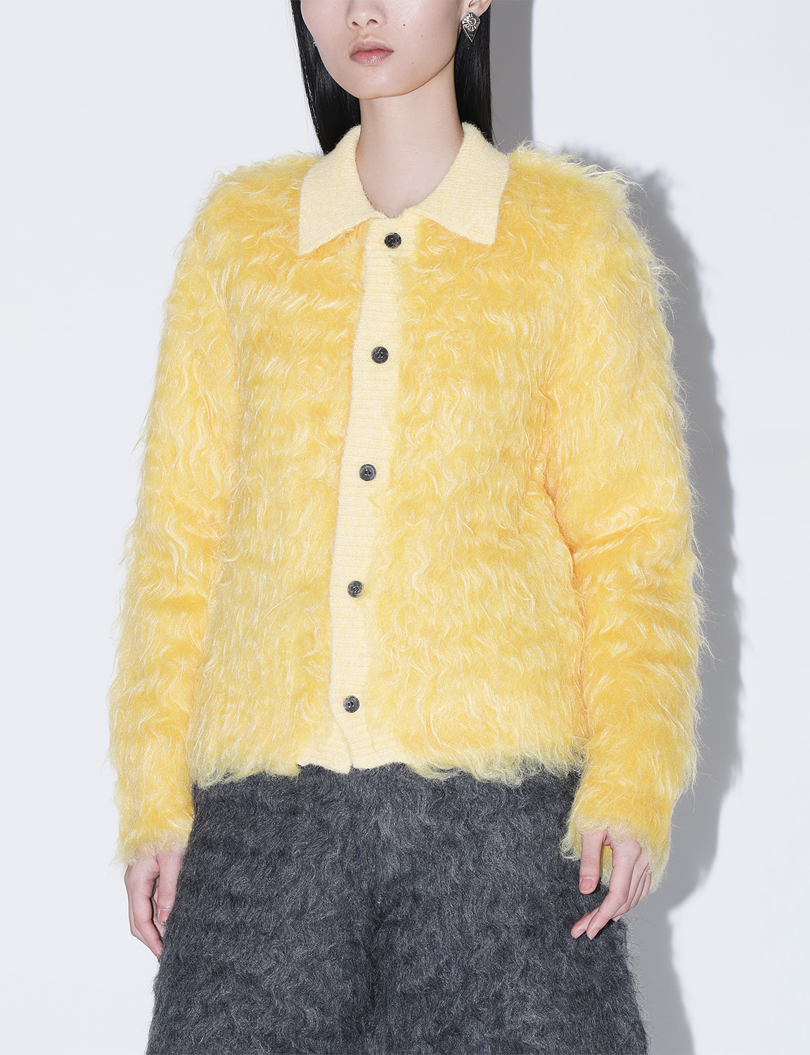 SHAGGY KNIT CARDIGAN