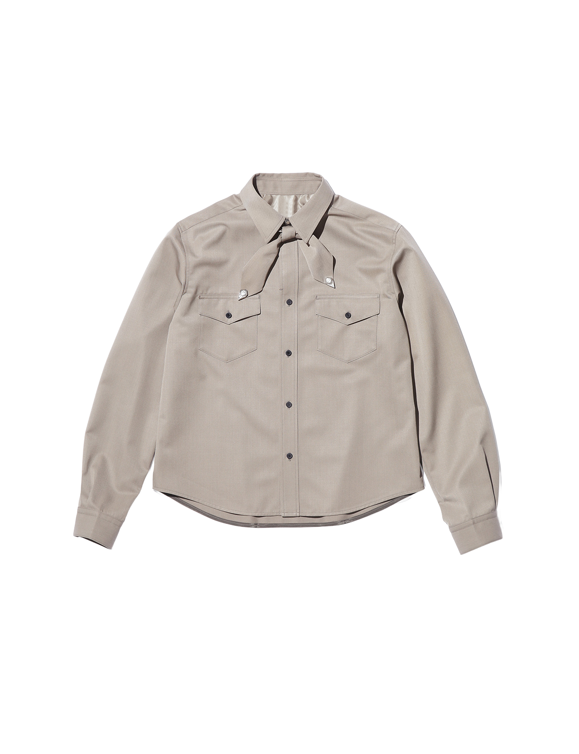 TOGA TOO TWILL RIBBON SHIRT