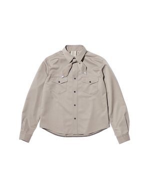 TWILL RIBBON SHIRT