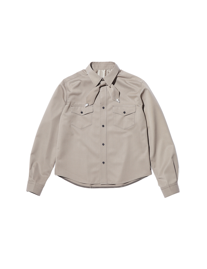 TWILL RIBBON SHIRT