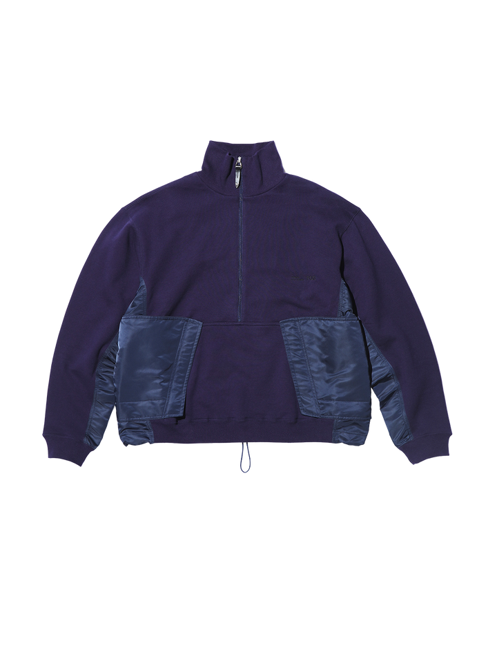 COTTON HALF ZIP PULLOVER