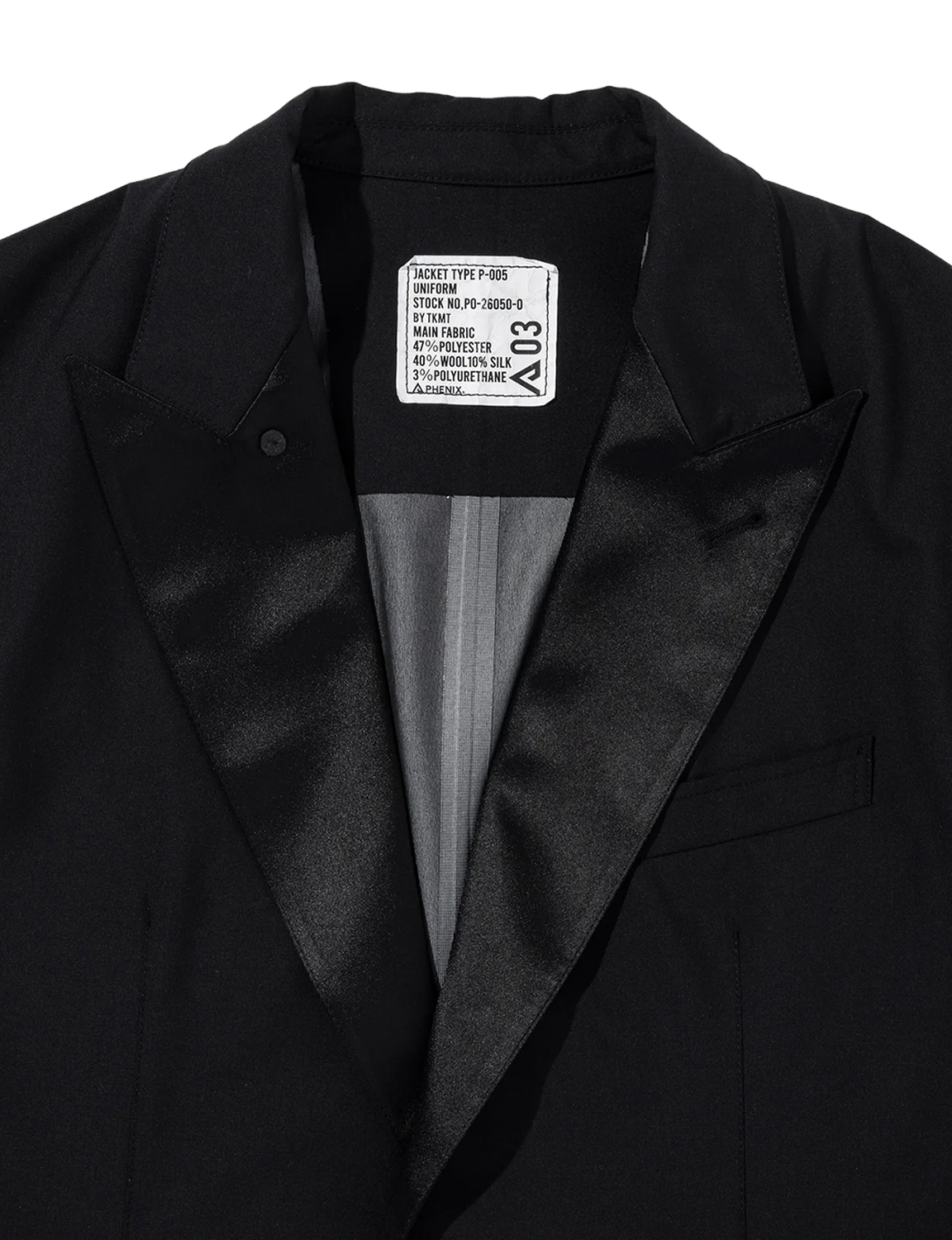 TKMT - JACKET, TYPE P-005 / 3LAYER TUXEDO JACKET