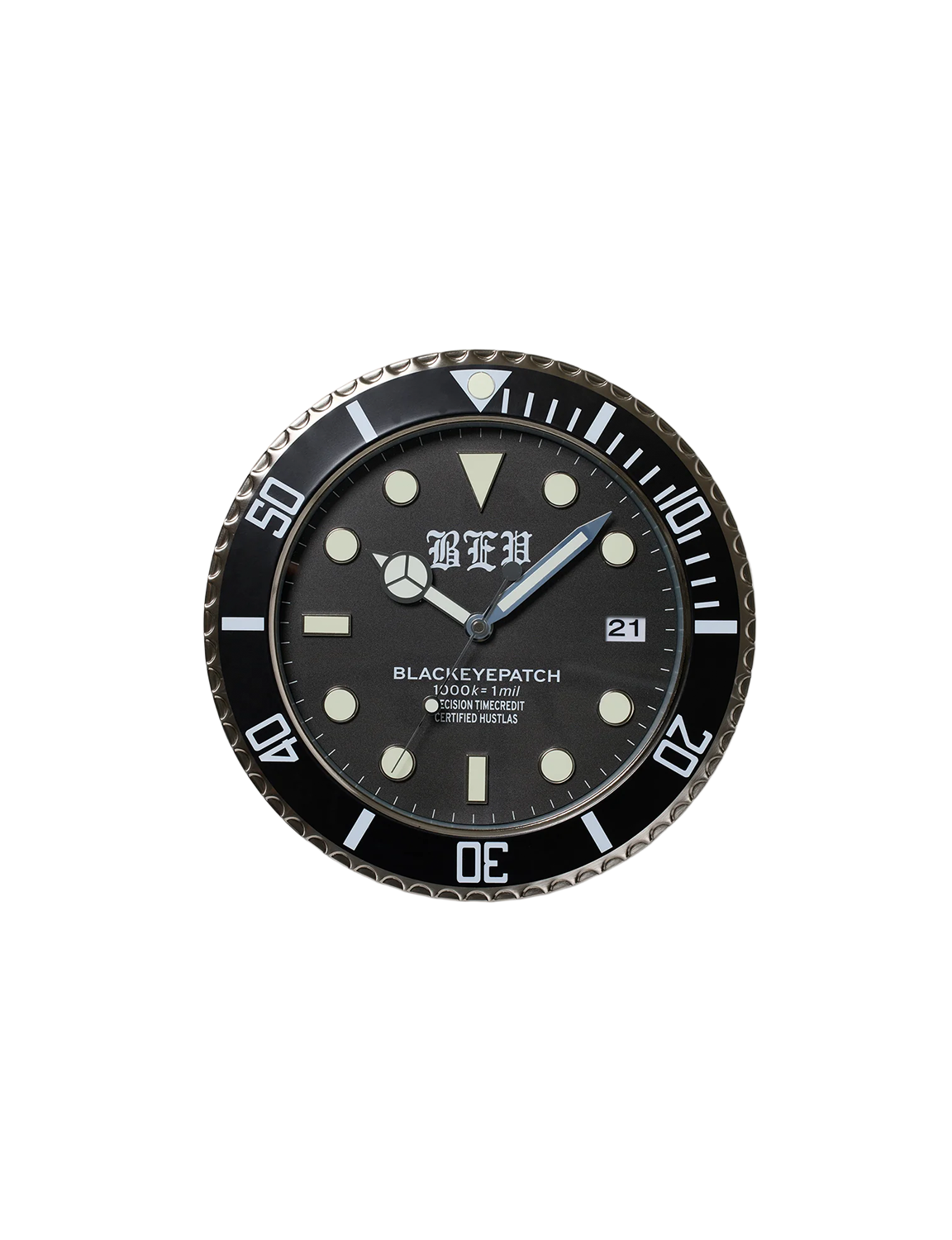 BlackEyePatch OE DIAL WALL CLOCK