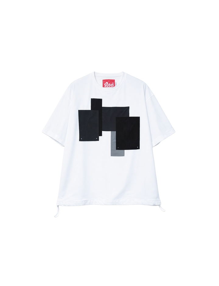 Patchwork Pocket Rash Guard Short Sleeves