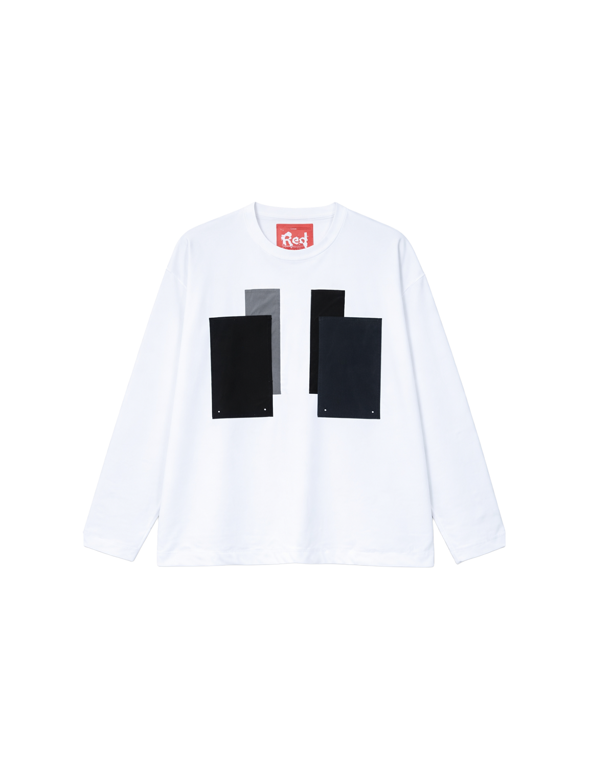 Patchwork pocket rash guard long sleeve