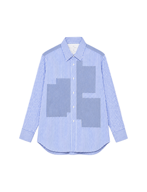 Patchwork pocket shirt