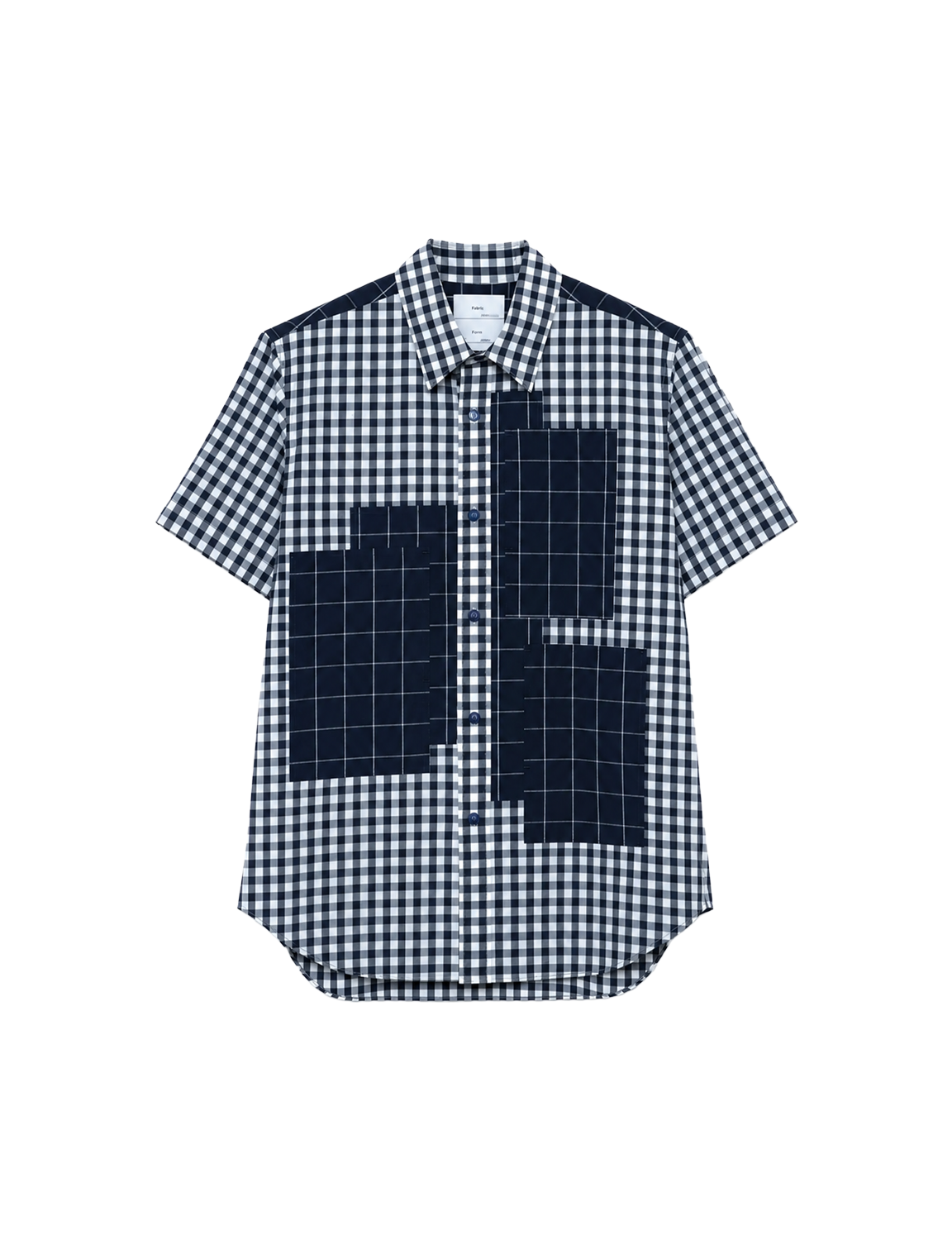 FUMITO GANRYU Patchwork pocket short-sleeved shirt