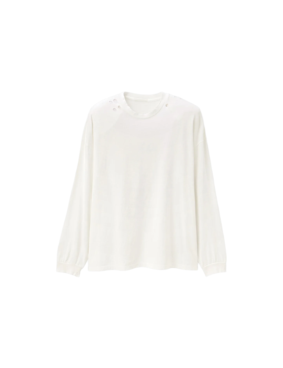 KANAKO SAKAI Shoulder-Pad Long Sleeve T-Shirt 