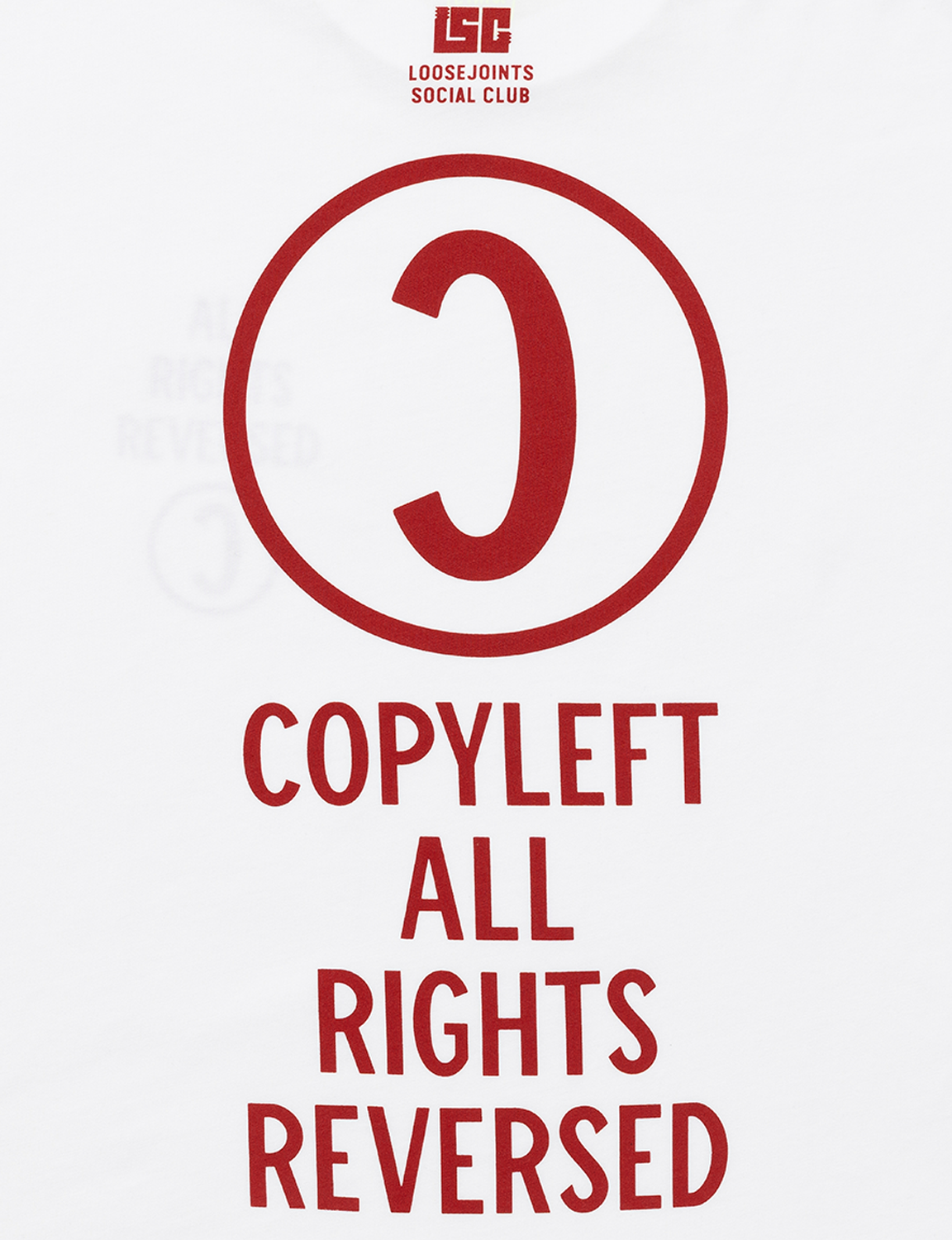 KOSUKE SHONO - 'COPY LEFT?' S/S TEE