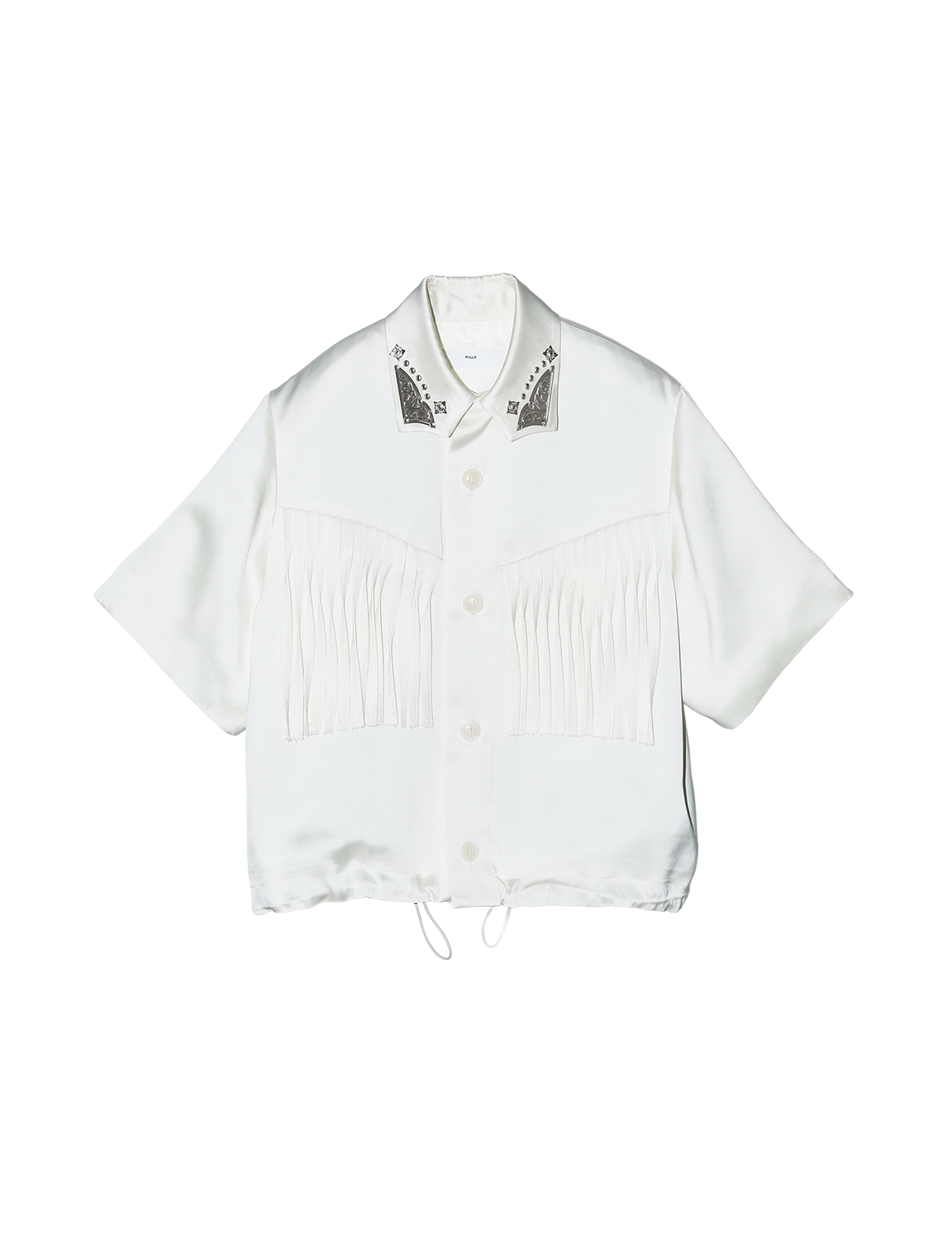 TOGA PULLA SATIN FRINGE SHIRT