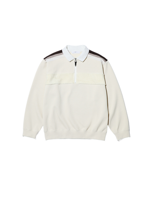 DOUBLE JERSEY HALF ZIP PULLOVER