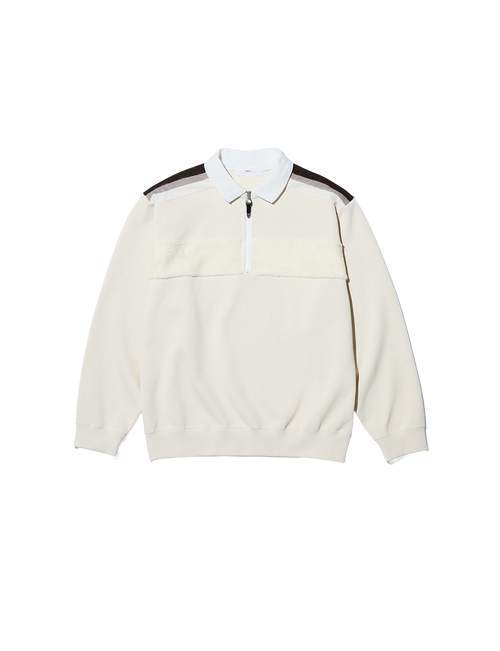 TOGA VIRILIS - DOUBLE JERSEY HALF ZIP PULLOVER – Stactile