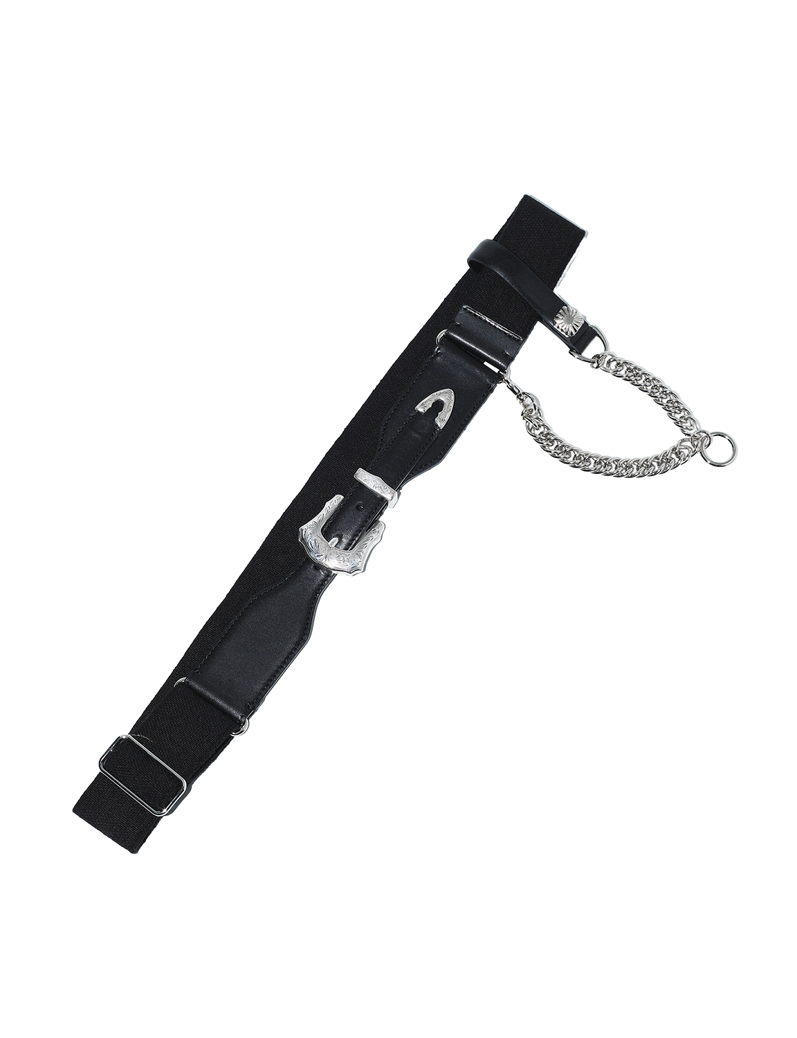 TOGA TOO LEATHER CHAIN BELT