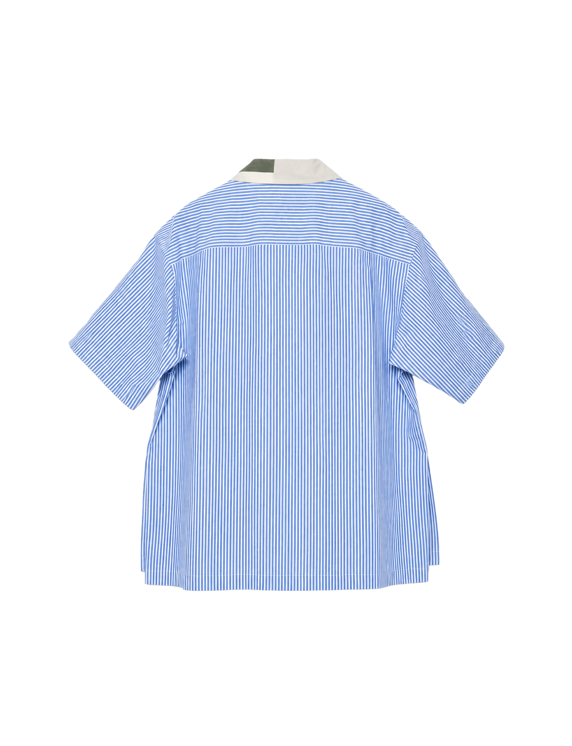 Patchwork Open Collar Shirt