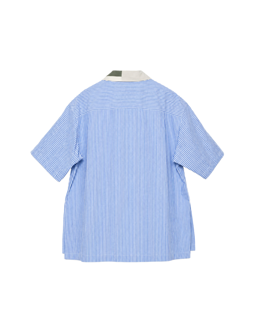 FUMITO GANRYU - Patchwork Open Collar Shirt – Stactile