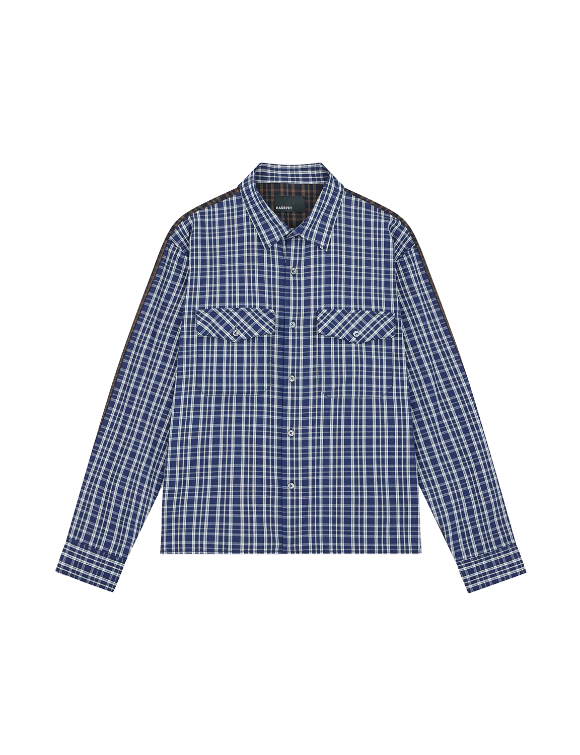 RASSVET SPLIT-CHECK MANAGER LS SHIRT