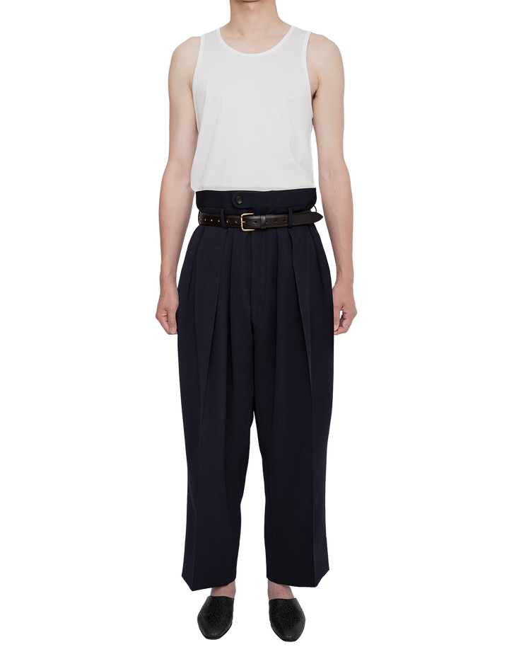 3-PLEATED TROUSERS