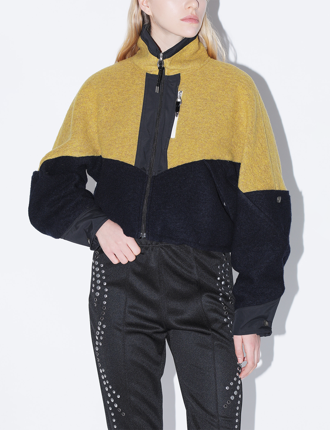 WOOL JERSEY BLOUSON