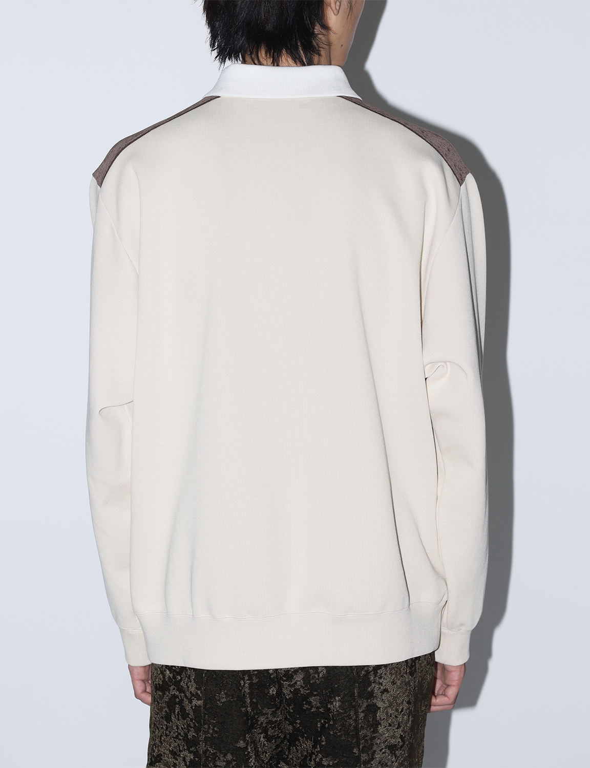 DOUBLE JERSEY HALF ZIP PULLOVER