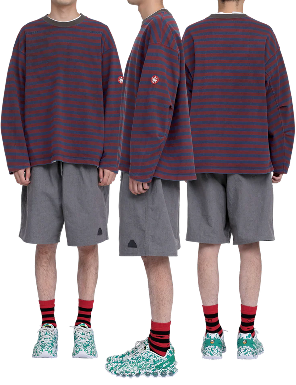 OVERDYE STRIPE LONG SLEEVE