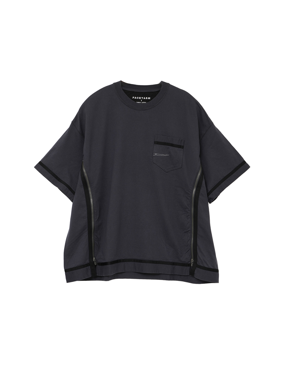 FACETASM CURVY SLIT BIG TEE
