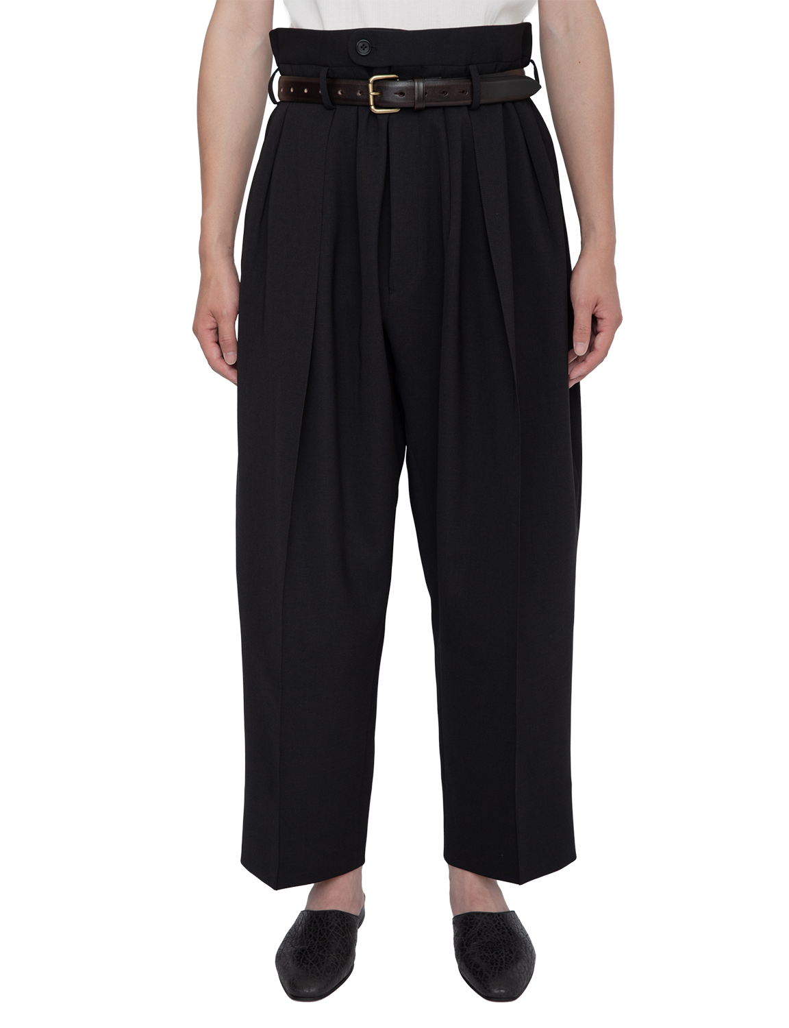 RAINMAKER 3-PLEATED TROUSERS