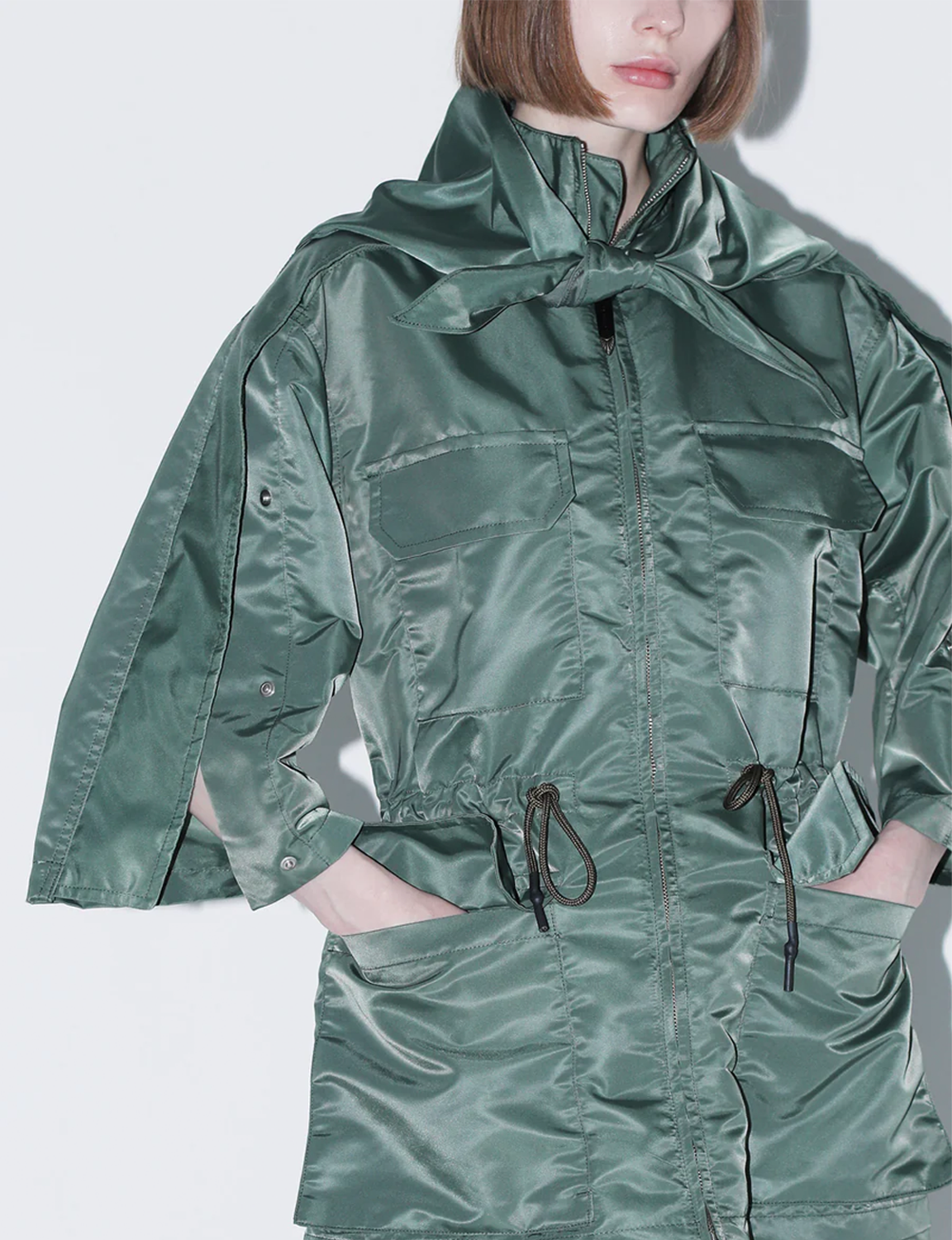 NYLON TWILL TOP
