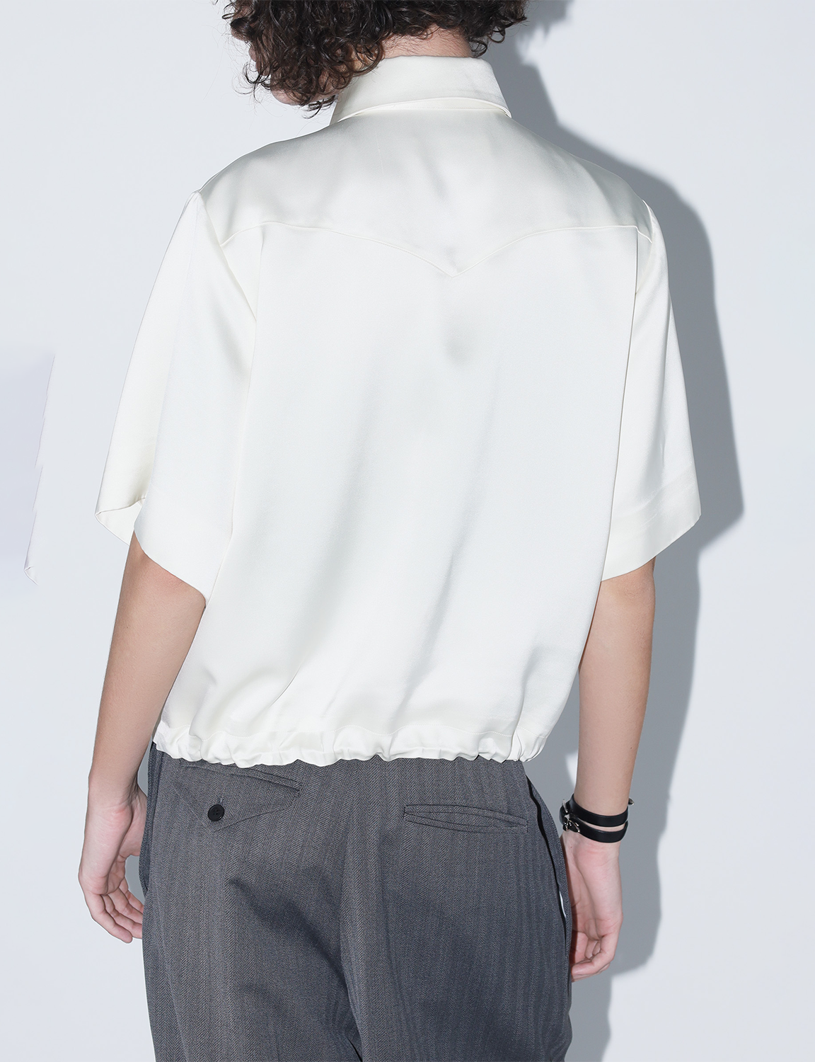 SATIN FRINGE SHIRT