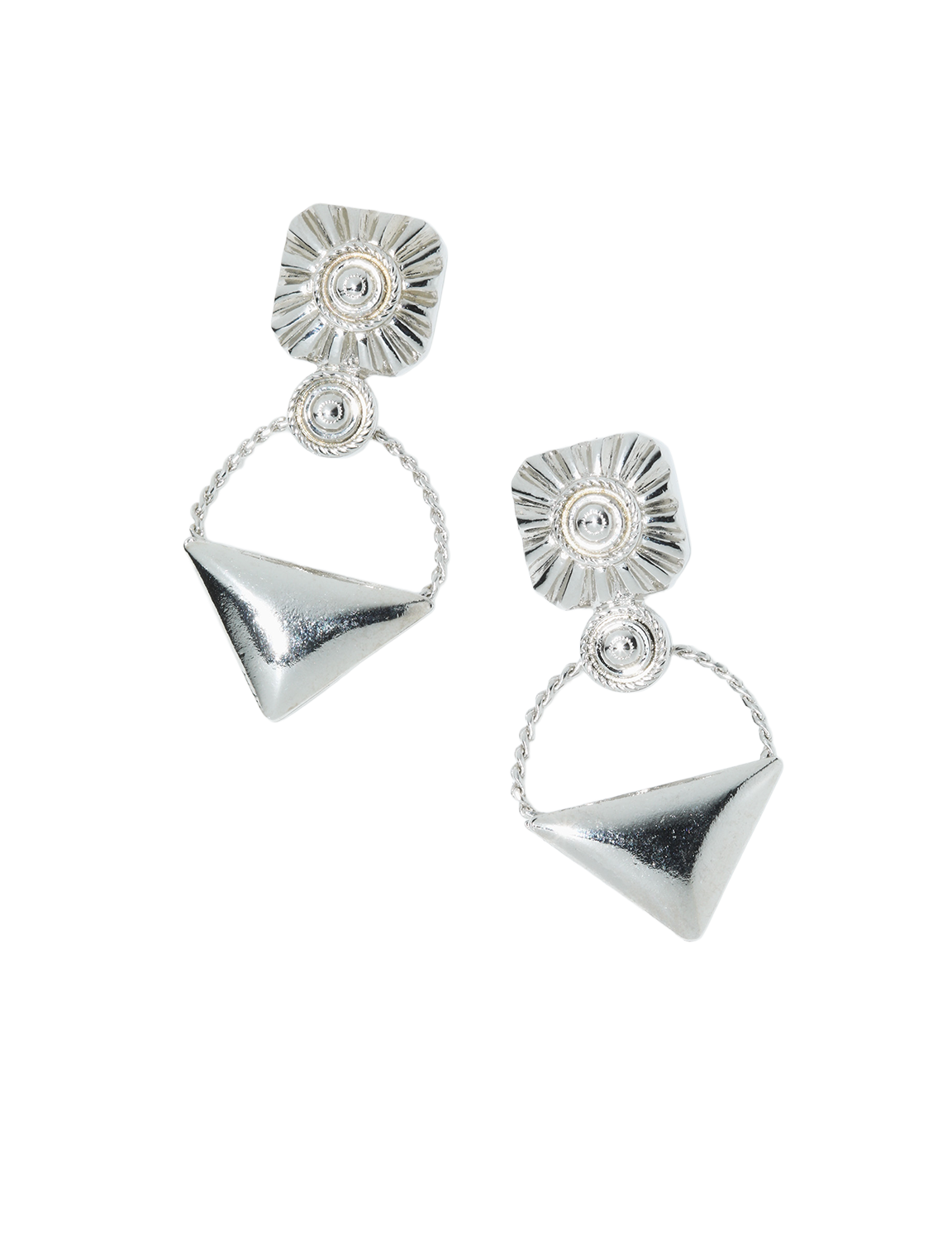TOGA TOO TRIANGLE PIERCED EARRINGS
