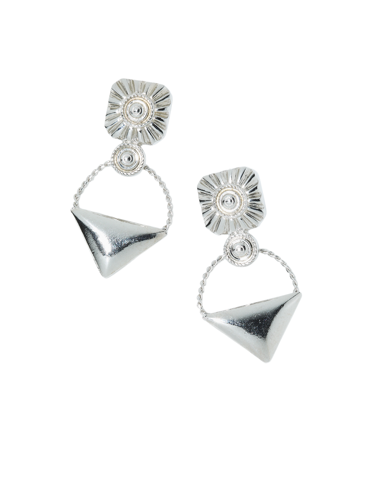 TRIANGLE PIERCED EARRINGS