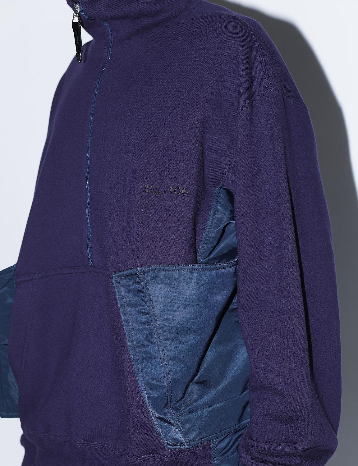 COTTON HALF ZIP PULLOVER