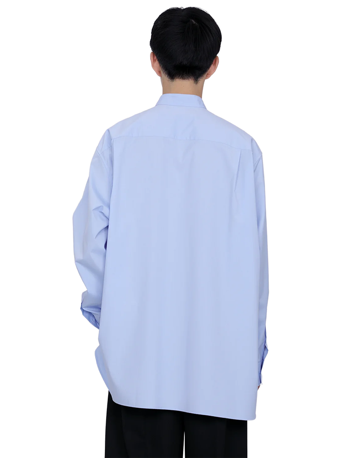 Stand Collar Big Shirt / white 