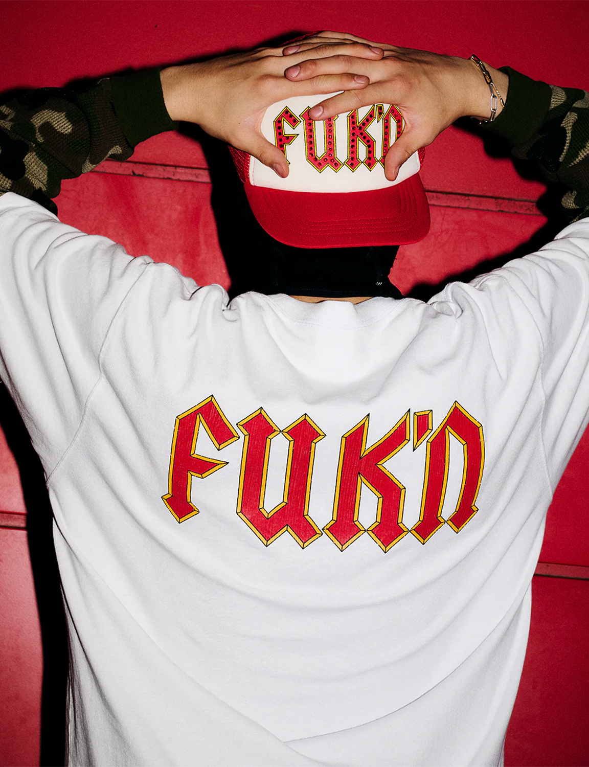 RHINESTONE FUK’N MESH CAP