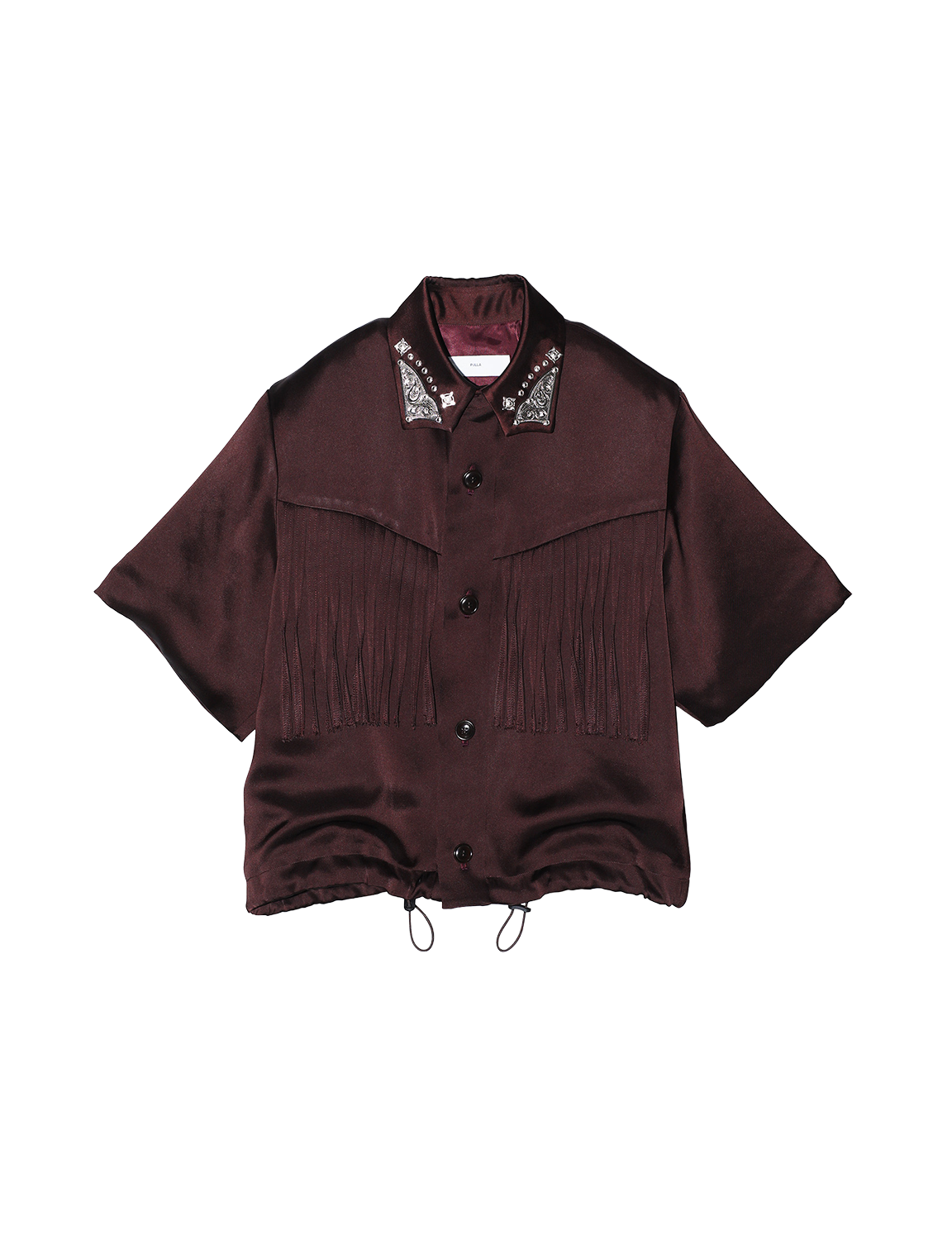 TOGA PULLA SATIN FRINGE SHIRT