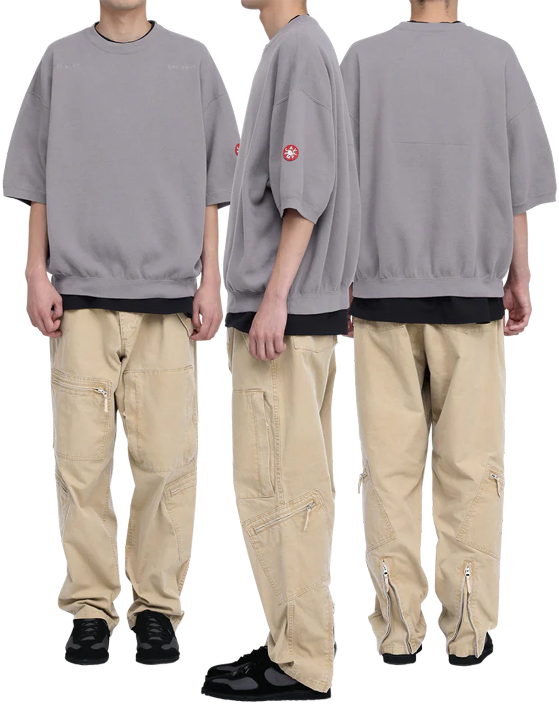 DBL KNIT SHORT SLEEVE CREW NECK