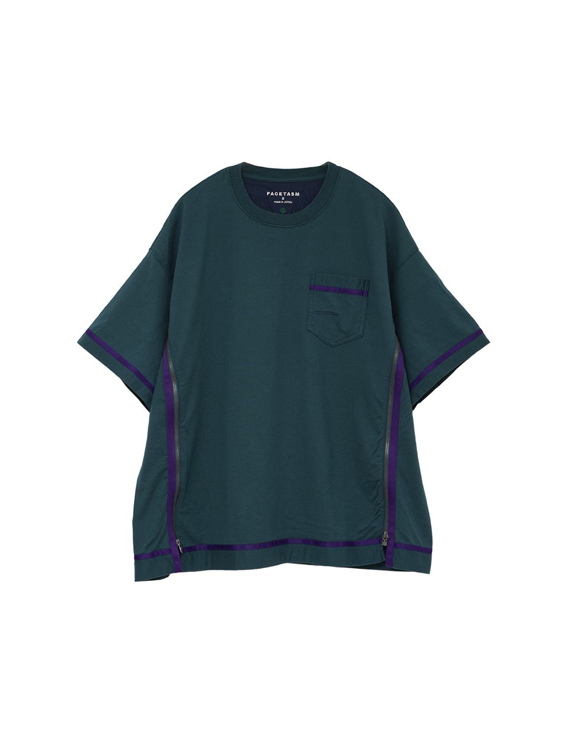 FACETASM CURVY SLIT BIG TEE