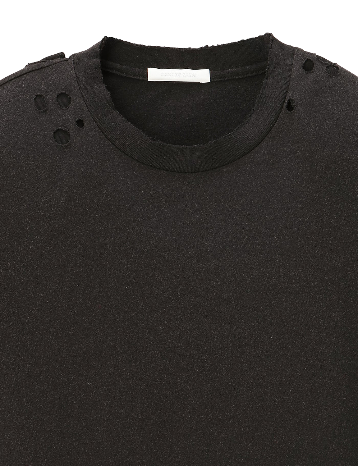 Shoulder-Pad Long Sleeve T-Shirt 
