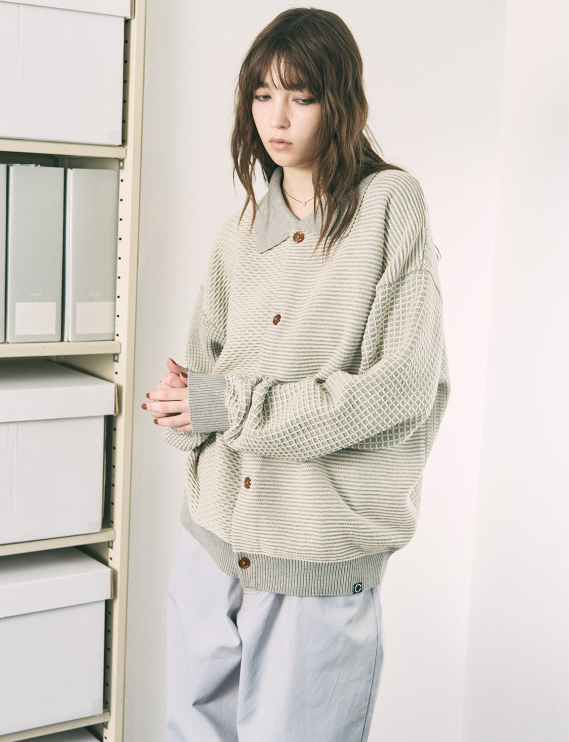 MULTI KNIT SHIRT JACKET
