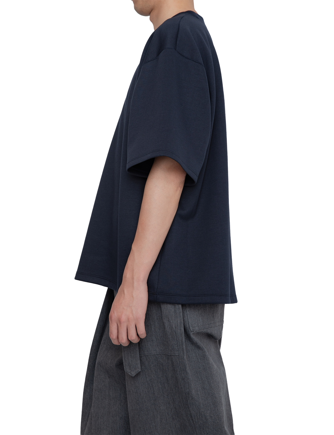 HIGH BACK COLLAR TEE