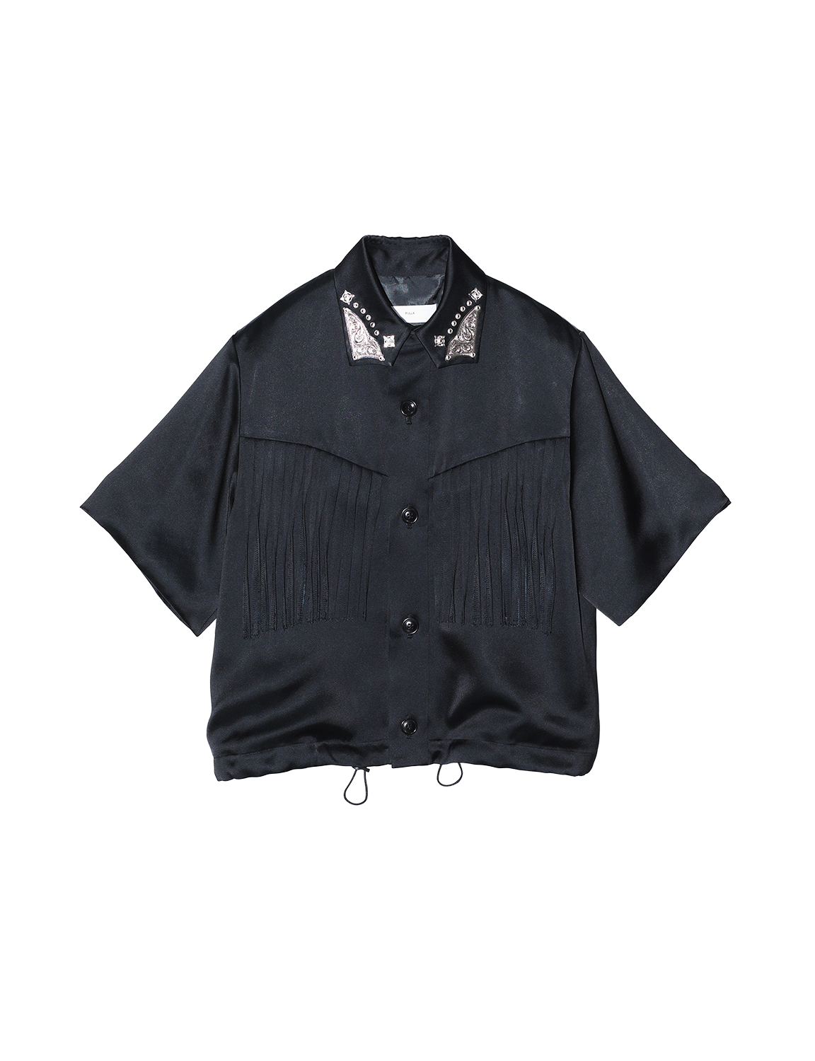 TOGA PULLA SATIN FRINGE SHIRT
