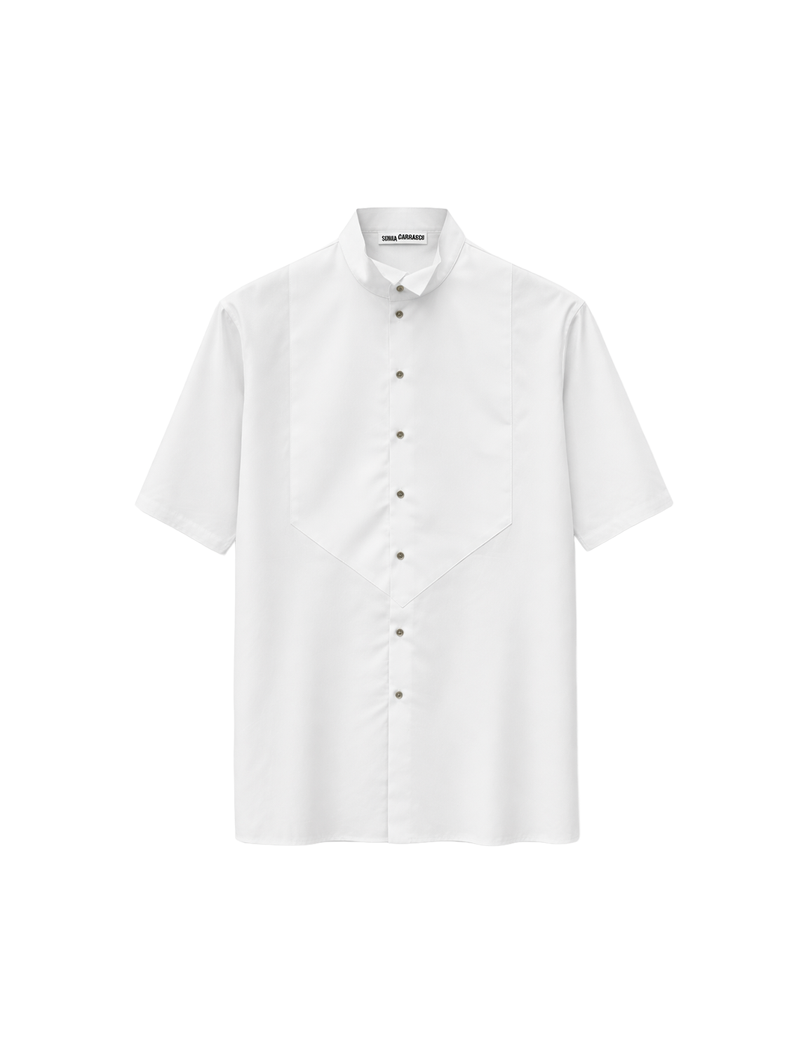 SONIA CARRASCO SHORT SLEEVES TUXEDO SHIRT