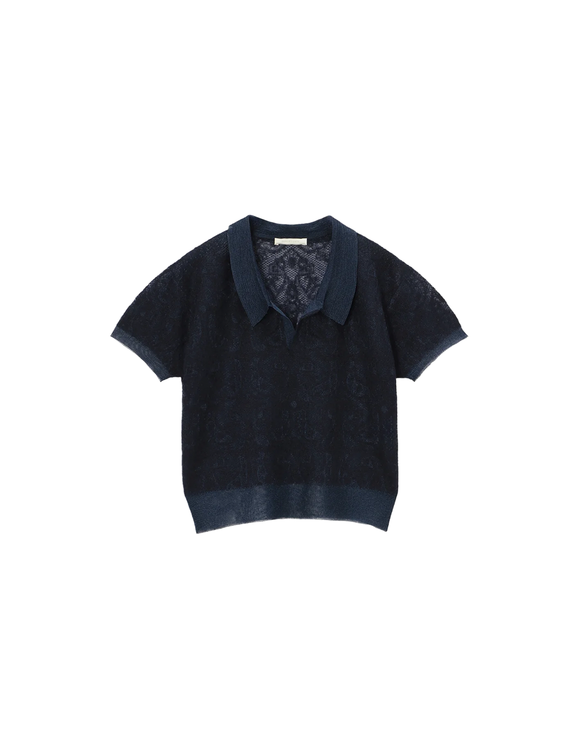 KANAKO SAKAI JACQUARD-KNIT POLO