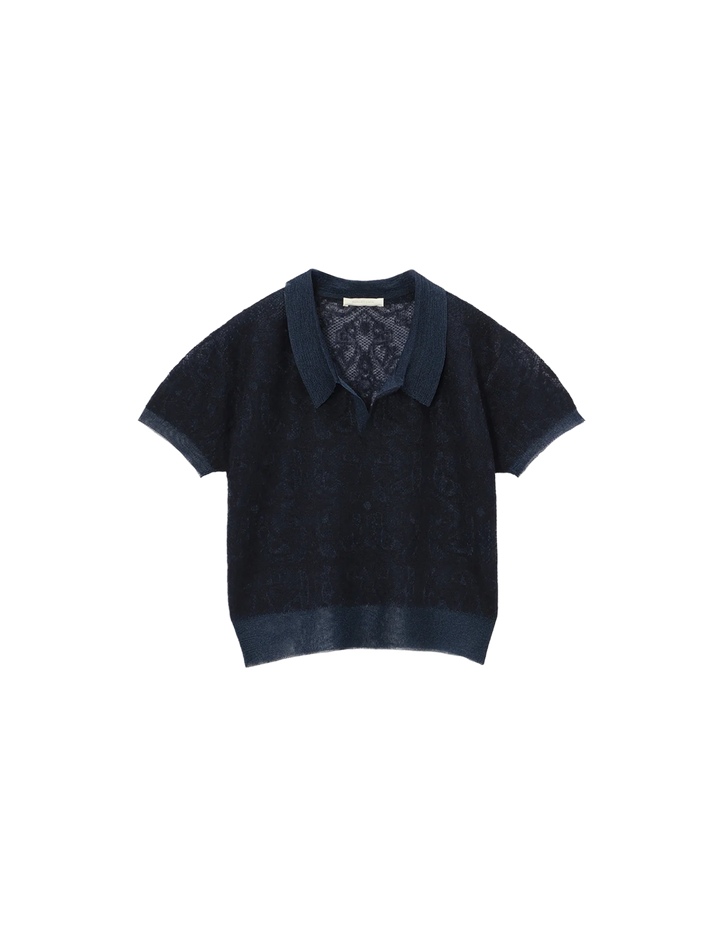 JACQUARD-KNIT POLO