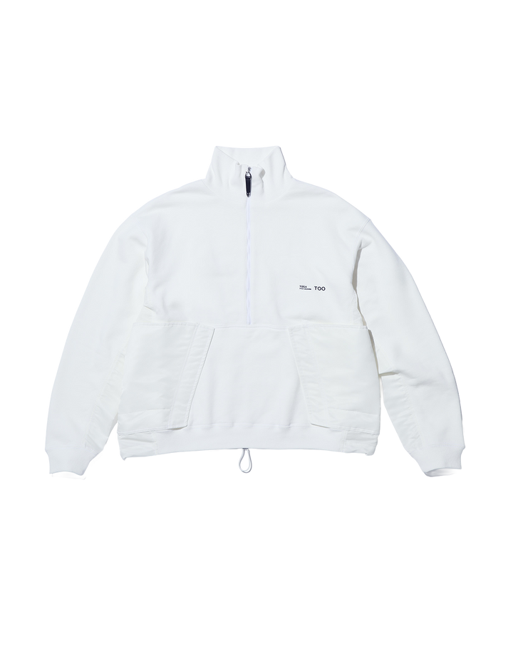 COTTON HALF ZIP PULLOVER