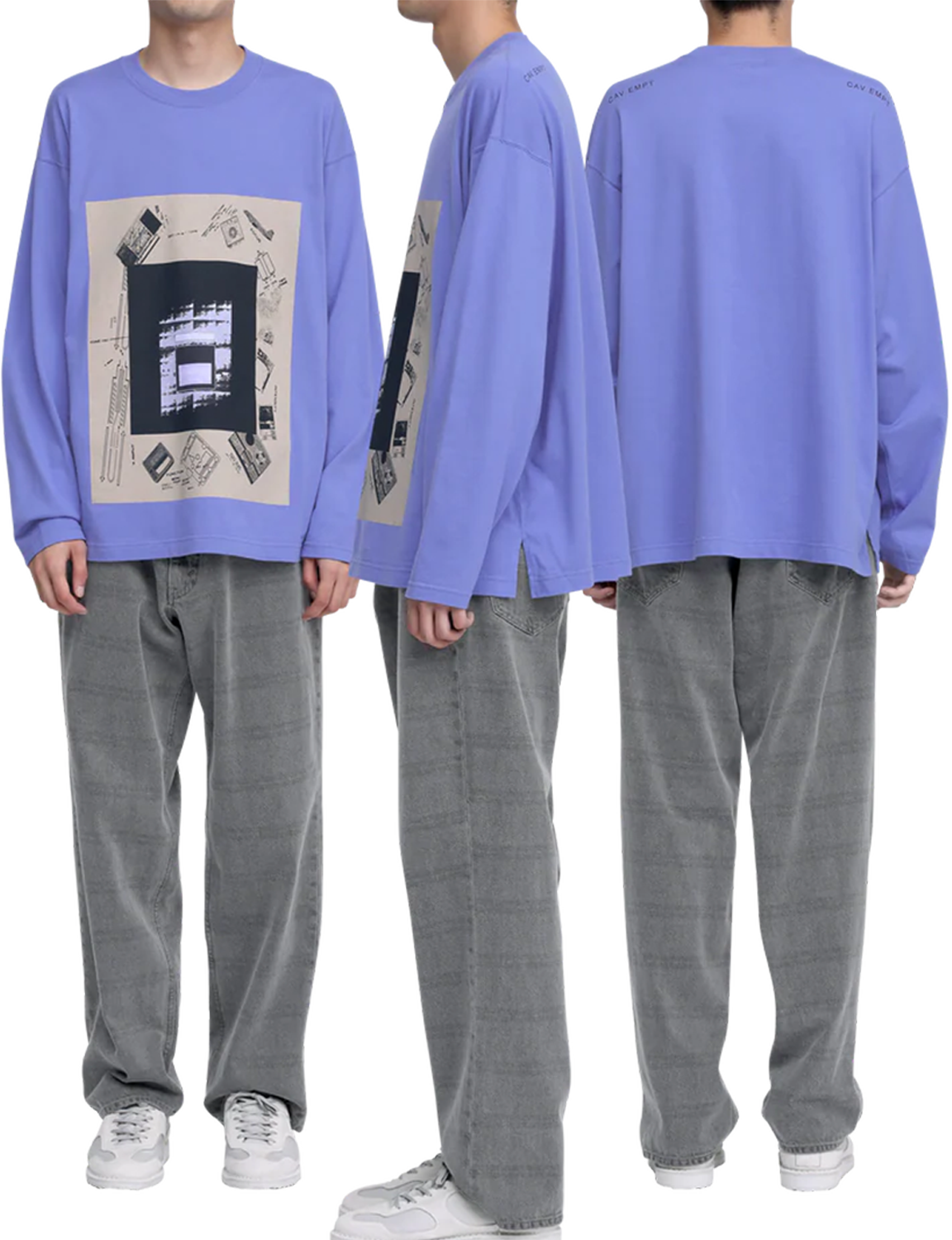 AS Purple sky LONG SLEEVE T