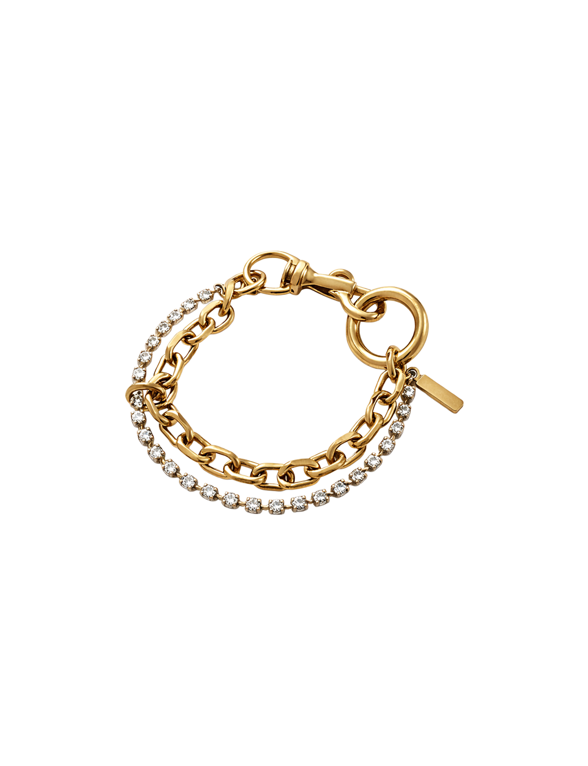 Bijou R.I Crystal Chain Bracelet