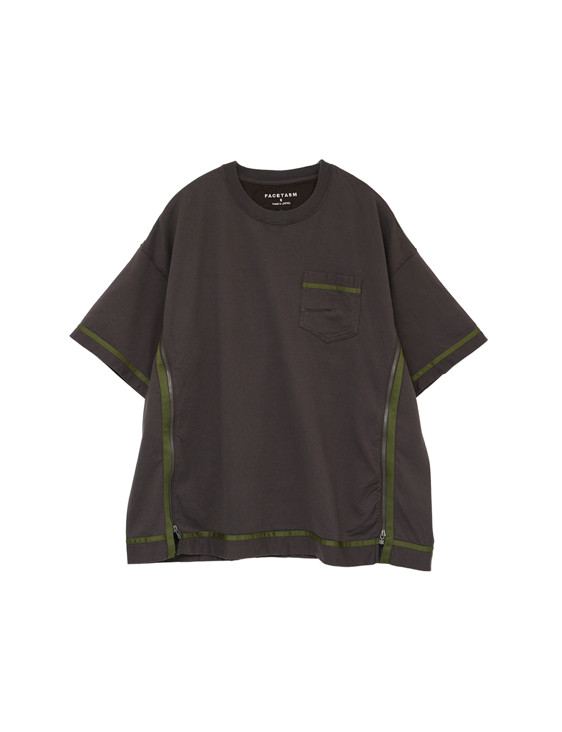 FACETASM CURVY SLIT BIG TEE