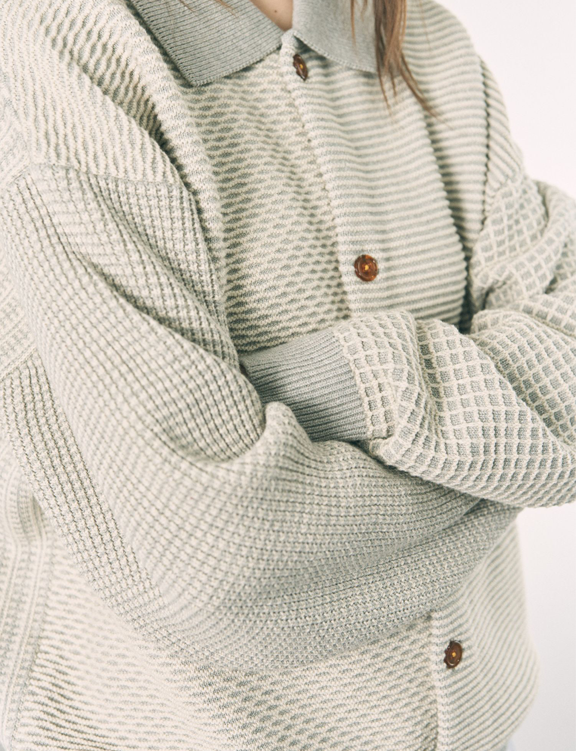 MULTI KNIT SHIRT JACKET